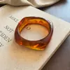 Pulsera Abierta Geométrica Irregular de Acrílico Europea y Americana Ins Exquisita Versátil Joyería de Lujo Ligero de Gama Alta para Mujeres