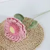Flores de Lana Transfronterizas Hechas a Mano Flores de Girasol de Lana Terminadas Puestos del Mercado Nocturno Ramilletes Tejidos a Mano Flores de Lana