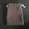 Bolsa de Almacenamiento de Lona con Cordón, de Doble Capa, para Guardar y Pulir Cuentas Rudraksha y Cuentas de Estrella-Luna, También se Usa para Colorear y Manipular