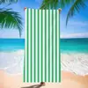 Toalla de Playa de Microfibra Toalla de Playa Estampada Toalla de Playa Rayada Tela de Toalla de Comercio Exterior Europeo y Americano Toalla de Natación para Adultos Transfronteriza