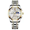 Nuevo Reloj Impermeable para Hombre Totalmente Automático Multifuncional Moda Casual Luminoso con Calendario Reloj de Pulsera de Cuarzo para Hombre