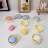 Brinquedo de pão cozido no vapor colorido, um modelo realista de comida para alívio do estresse, um enfeite de pão cozido no vapor fofo e mini