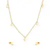 Estilo japonés y coreano diseño fresco y simple corazón geométrico estrella colgante acero inoxidable collar pendientes conjunto fábrica al por mayor