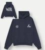 2025 Nuevo CON AMOR Sudadera con Capucha Estampada al Frente y Atrás Sudadera con Capucha Estilo Harajuku Coreano Moda Top