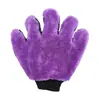 Guantes de limpieza para coche de pata de oso trenzada personalizables de cinco dedos con trenzas retorcidas, especializados para el lavado de coches