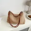 Bolso Casual para Mujer 2024 Nuevo de Moda Retro de Paja Bolso Tote de Moda Distintivo de Gran Capacidad Bolso de Hombro para Mujer