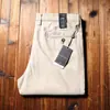 Estación europea pantalones de lino transpirables de verano para hombre importados ultra delgados de Tencel lino microelásticos rectos holgados casuales