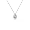 Collar de Lágrimas de Diamante Brillantes País de los Sueños Gota de Agua Modelo Nuevo 2026 Lujo Ligero Estilo Exquisito Diseño de Nicho Cadena para Clavícula Personalizada