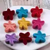 Contas de pelúcia flocadas grandes, contas para DIY, acessórios de cabelo infantis, elásticos de cabelo, correntes para celular, materiais decorativos