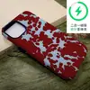 Sitio Independiente Más Vendido Vino Tinto Abstracto Manzana Manchada 18Pro Funda Magnética para Teléfono Anticaídas Dos en Uno Iphone17
