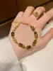 Pulseira de Contas Exquisite Olho de Gato Escovado Pedra Olho de Tigre Popular do Xiaohongshu Leve Luxo Versátil Feminina Dropshipping