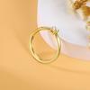 Pulsera Anillo de Boda de Plata de Ley Transfronteriza Anillo Chapado en Oro de 18k Oro Circonita Anillo de Plata para Mujer Lujo Ligero Sentido de Gama Alta Plata de Ley
