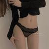 Bragas de Encaje Sexy Cross-Over Ilimitadas*, Tentador Diseño Hueco con Lazo, Cómodas Braguitas Sin Costuras para Mujer, Levanta Glúteos