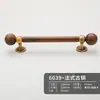 Alça de latão Novo estilo antigo chinês porta de armário guarda-roupa sapateira móveis estilo minimalista francês nogueira alça longa