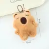Capibara de Dibujos Animados Lindo Espejo Pequeño Paquete de Expresiones de Capibara Colgante de Felpa Espejo de Maquillaje de Alto Valor Estilo Femenino