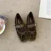 Sapatilhas Mary Jane quadradas retrô estilo francês, sapatos femininos, nova coleção outono 2026