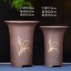 Maceta para Orquídeas de Arena Morada Maceta para Orquídeas de Arena Morada Yixing Maceta de Cerámica para Orquídeas con Plato Paquete de Mayorista Daño