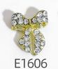 Tiktok Net rojo lz nueva aleación llena de diamantes arco uña joyería concha DIY arco uña taladro al por mayor