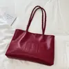 Bolsa Tote de Color Sólido de Gran Capacidad para Mujer, Nuevo Bolso de Hombro Casual para Viajes de Trabajo Otoño Temprano 2026, Bolso de Axila Moderno y Elegante