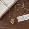 Collar Elegante de Piña Estilo Coreano Ins para Mujer 2025 Nuevo Estilo Caliente Lujo Accesible Diseño de Nicho Accesorios de Cadena para Suéter