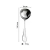 Cuchara de servir de acero inoxidable 304 Cuchara compartida de restaurante Cuchara profundizada para fideos de caracol Cuchara para ramen Cuchara para servir sopa y arroz Espátula de servir