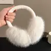Orelhas de Pelúcia de Inverno Quentes Anti-congelamento Fofas para Meninas Dobráveis Protetor de Orelha Mao Mao Bolsa de Proteção de Orelha Tampa de Orelha à Prova de Vento