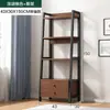Prateleira Estante em Camadas Gabinete de Exibição para Sala de Estar Prateleira de Armazenamento Prateleira de Armazenamento Multicamadas Estante de Livros de Chão Escritório