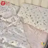 [Productos Premium de Xiangling] Funda de Almohada de Gasa de Doble Capa Algodón Puro Gasa Floral Dibujos Animados Sábana Individual Funda de Almohada para Niños