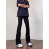 Jeans Skinny Negros de Corte Limpio para Hombre Primavera y Otoño Estilo Americano High Street Pantalones Rectos Slim para Hombre Pantalones de Vaca Negros para Hombre