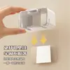Porta-Escova de Dentes Simples com Tampa Montagem na Parede do Banheiro Sem Furos Rack de Armazenamento à Prova de Poeira Porta-Escovas de Dentes para Casal
