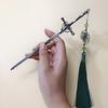 Nuevo Estilo Chino Estilo Antiguo Moda Nacional Espada Horquilla para el Cabello Borla de Alta Gama Horquilla Hanfu Moño Cabello Aleación Accesorios Tocado Horquilla Joyería