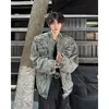 Chaqueta de Mezclilla Retro Americana Estilo Primavera y Otoño para Hombre Lavada Desgastada Tendencia Diseño de Marca Chaqueta de Moto Callejera Superior