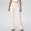Pantalones de Yoga Ajustados Transpirables de Cruzar la Frontera de Cintura Alta Levanta Glúteos Rectos Holgados Adelgazantes Deporte al Aire Libre Correr Fitness Pantalones Largos