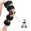 Férula de fijación articulada de rodilla ajustable, entrenador telescópico de pierna para rehabilitación de rodilla y extremidad inferior, menisco transfronterizo
