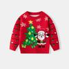 Nuevo Suéter de Punto de Papá Noel de Otoño e Invierno Europeo y Americano de Amazon para Niños y Niñas, Ropa de Punto para Bebé