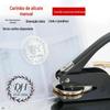 Selo de aço personalizado em relevo alicate de mão casamento logotipo côncavo-convexo nome em relevo em relevo adesivo de engrenagem adesivo