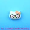 Nuevas Gafas Estilo Dibujo Animado Lindo Lazo Kt Accesorios de Resina DIY Funda de Teléfono Pasador Decoración para Zueco
