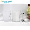 Colorking Vaso de Vidrio Esmerilado para Agua Fría Vidrio de Transferencia Térmica Vaso de Vidrio DIY Personalización de Logotipo