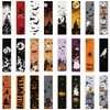 24 Marcapáginas de Papel de Halloween Estilo Vintage con Calabazas, Fantasmas y Castillos en Temática Oscura