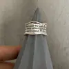 Anillos Retro de Servicio Pesado para Mujer de Verano, Nicho de Lujo Ligero con un Toque de Alta Gama, Anillos Versátiles Ins-Style que No se Desvanecen, Anillos Ajustables de Moda