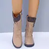En Stock Sitio Independiente de Amazon Botas para Mujer Tallas Grandes 2026 Nuevas Llegadas de Invierno Botas Martin Botas de Punto de Tacón Grueso de Media Caña Europeas y Americanas