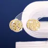 Pendientes y Aretes Cruzados de Nuevo Estilo Transfronterizos Estilo Pequeño Fragante Calados Pendientes Europeos y Americanos Deseo Venta Caliente Moda de Gama Alta Elegantes Pendientes