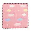 Bufanda Cuadrada Pequeña de Gasa de Algodón de Seis Capas Jacquard de Dibujos Animados para Bebés Niños Guardería Niños Lavar la Cara Recién Nacidos