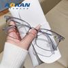 Antirradiación de luz azul antifatiga para los ojos se puede combinar con gafas para miopía tecnología de moda montura de media ceja para hombre para negocios