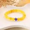 Pulsera de cuentas de jade de 8 mm ojo de diablo trae buena suerte y buenos deseos a Europa y Estados Unidos joyería popular venta al por mayor