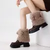 Meias Pelúcia Cartoon Meia-Perna para Mulheres, Outono/Inverno, Engrossadas, Quentes, Meias para Dormir, Ursinho Fofo, Meias para Chão, Meias de Fleece Coral