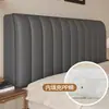 Funda para cabecera con algodón añadido y grosor, respaldo suave acolchado para cama de madera, cobertura completa, universal para todas las estaciones