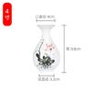 Jarrón de loto, purificador de agua de loto, jarrón de cerámica pintado a mano con Buda Guanyin, arreglos florales, pequeños adornos, suministros para el Salón del Buda