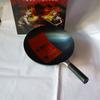 Panela de Ferro Zhangqiu 32CM Panela de Ferro Sem Revestimento Panela de Ferro Genuína Wok Caixa de Presente Panela de Cozinha Presente Venda por Atacado