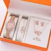 Reloj Pulsera Popular Teum Reloj de Pulsera Casual Sencillo Caja de Tesoro Reloj de Cuarzo Set de Relojes para Mujer Venta al por Mayor